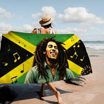 Bob Marley Reggae Muzika Dideli Mikropluošto Paplūdimio Rankšluosčiai Greitai Džiūstantis Rankšluostis Smėlio Paplūdimio Rankšluosčiai Baseino Rankšluostis Kelionėms Plaukimo Baseinas Joga Cotton 30x30cm