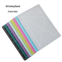 A5 Multi-Purpose Board: Cutting, Writing, Modeling, Art, Mouse Pad, Painting, Carving 2.5MM Thick A5 - Purple - Double-sided Printing gray