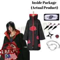 Uzumaki Akatsuki Cosplay Berniukams Mergaitėms Uzumaki Švarkas Kelnės Galvos juosta Perukas Rekvizitai Vaikas Uniforma Kunai Helovino Kostiumas S kaip parodyta spalva
