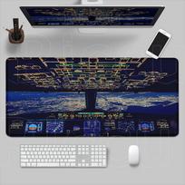 Lėktuvo piloto pelės kilimėlis Didelis žaidimų kompiuterio žaidėjo PC klaviatūros pelės kilimėlis Neslystantis pelės kilimėlis Lėktuvas Lėktuvas stalviršio kilimėlis Naujas Micemat 300x800x2MM gray