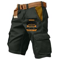 Men's Outdoor Relaxed Fit Cargo Shorts with Printed Pocket Design and Multiple Utility Pockets for Summer Activities XXXXL juoda