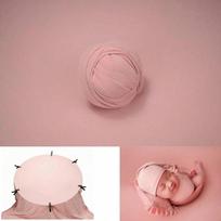 150X170cm Naujagimio fotografijos rekvizitai Fonas Apklotų rinkinys Minkšti audiniai Fotografavimo studijos aksesuarai Kūdikio pozavimo rėmas Antklodės Apklotai (Pink,Wrap 40x170cm) rožinė