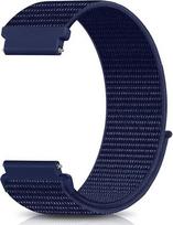 FORWELLENY Prabangi nailoninė Velcro juosta kvėpuojanti 18mm/20mm/22mm išmaniesiems laikrodžiams 22 mm tamsiai mėlyna spalva