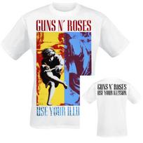 2026 Guns N Roses TShirt Unisex Unisex Metal Rock Band Graphic Tee Cotton Summer Streetwear Top Ins Y2k 4XL blue