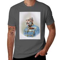 Franz Joseph I Of Austria 1905 Tshirt Basic Plain Tee For Spring And Summer XXXL gray