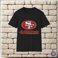 San Francisco 49ers Amerikietiškojo futbolo klubo logotipas Unisex marškinėliai L white