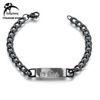 Individuali lazeriu graviruota akių nuotraukos apyrankė - Personalizuota nerūdijančio plieno porų dovana Custom Image Request gray