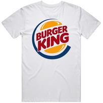 Burger King greito maisto logotipas, vintage, unisex, klasikiniai marškinėliai M red