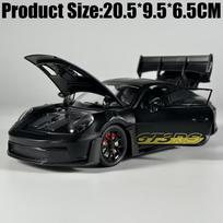 1:24 Porsche 911 Gt3 Rs 992 Kartos Gt Sportinis Automobilis Aliuminio Metalo Liejimo Modelis Automobilis Aukšto Realistiškumo Transporto Priemonė Namų Madingi Papuošalai black