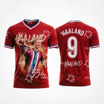 2026 Norvegijos Futbolo Marškinėliai Haaland Nr.9 Varžybų Treniruočių Vyrams Vaikams Jaunimui T-shirt Viršus Vasariniai Futbolo Gerbėjų Sportiniai Drabužiai 6XL