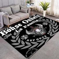 Bohse Onkelz Grupės Nario Koliažas Flanelinis Antklodas Vokiečių Roko Grupės Kaukolės Logotipo Spaudinys Mesti Antklodą Roko Gerbėjo Miegamojo Šiltas Sofos Užvalkalas Kilimėlis 60x90cm( 23x35in )