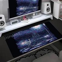 Anime Žaidimas Hollow Knight Pelės Padas Nešiojamas Kompiuteris Žaidimų Aksesuarai Klaviatūra Didelis Pelės Padas XXL Kilimėlis PC Kawaii Stalo Kilimėlis Paaugliams Dovana 30cmx80cm(11.8x31.5inch)