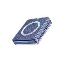 Skaidrus Blizgantis Žvaigždės Formos Apskritas Magnetinis Dėklas Samsung Galaxy Z Flip 8/7/6/5 Žvaigždėtas Dangus Belaidžio Įkrovimo Dangtelis Galaxy Z Flip7 gray