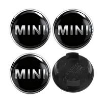 4 vnt. 54MM 56MM Automobilio ratlankio centrinio dangtelio emblemos priedai BMW MINI Cooper S Works JCW R55 R56 R50 R53 R60 R61 F54 F55 F56 cnjaw55 black