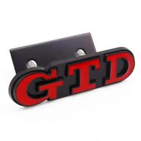 BRZ1 VOLKSWAGEN VW GTI 3D metalinė priekinė grotelė GTD logotipo ženklelis galinės bagažinės lipdukai Volkswagen VW Golf 2 4 5 6 7 R MK2 MK3 im2