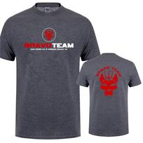 Jūrų ruoniai Bravo komanda Simbolis Komandos T-shirt Vasarinis Vėsus Unisex Gatvės stiliaus Viršutinė dalis Trumpomis rankovėmis Medvilninis Gimtadienio dovanos T-shirt Dy129 L gray
