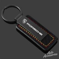 Skirta Porsche Cayenne Panamera Macan 911 718 Taycan Boxster Cayman 918 Pajun Metalinis Raktų Grandinėlės Pakabukas Vyriška Dovana Aksesuaras CY5 black