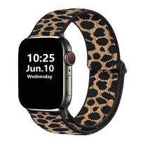 Loop strap for apple watch band 41mm 40mm 38mm 45mm 44mm 42mm Stretchy  iWatch  series 8/76/5/4/3/2/1 Double-Layer Stretch  belt 38mm or 40mm or 41mm beige