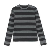 Women Teen Girls Fairy Grunge Y2k Long Sleeve Baggy Shirt Tops Striped Baby Tees Vintage Streetwear T-Shirt Autumn Clothes XS black