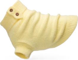 Paikka Šuns megztinis Furry Knit 45 cm, šviesiai geltonas