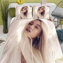 Singer Ariana Grande Duvet Cover Pillowcase Bedding Set Adult Girls Bedroom Decoration Girl Gift Single Twin King Size 135x200cm brown