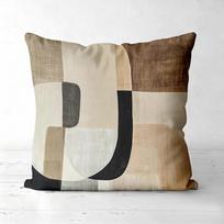 Dvipusis Modernus Geometrinis Raštas Pagalvės Užvalkalas Elegantiškas Abstraktaus Meno Pagalvės Užvalkalas Prabangus Svetainės Sofos Namų Dekoro Dėklas 40cmx40cm(16x16Inch)