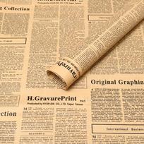 1 Roll 5 Meter Newspaper Pattern Parchment Paper Greaseproof Non-stick Baking Paper Wax Paper Waterproof Food Wrapper Fries ruda