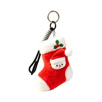 Christmas Plush Hanging Ornament Stuffed Doll for Christmas Tree Holiday Home Decor One Size red