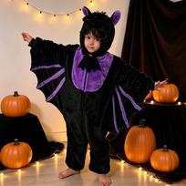 Kids Halloween Hooded Costume Loungewear for Party and Sleepwear 100 juoda