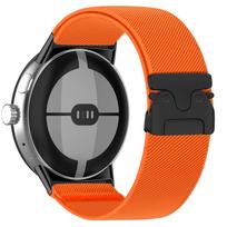 Parašiutinio audinio dirželis Google Pixel Watch 5 4 3 2 41mm Sportinis Nailoninis Elastingas Apyrankės Dirželis Pixel Watch 2 3 4 5 45mm Priedai Pixel Watch 5 45mm oranžinė