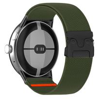 Parašiutinio audinio dirželis Google Pixel Watch 5 4 3 2 41mm Sportinis Nailoninis Elastingas Apyrankės Dirželis Pixel Watch 2 3 4 5 45mm Priedai Pixel Watch 5 41mm žalia