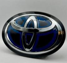 3D Automobilio Hibridinis Logotipas Priekinės grotelės Variklio dangtis bagažinės Emblema Toyota Corolla Camry RAV4 Hilux CHR Highlander Yaris Vios Alphard HRV Reiz 10cmX7cm