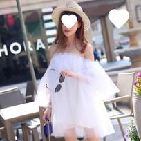 Sanya Qinghai Super Immortal Seaside Holiday White Fairy Dress Slim New Summer Sweet Temperament Chiffon Dress xl recommend 60.5-65kg gray