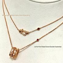 Fred Limited Ruby Horseshoe Clasp Necklace: 18K Gold Luxury Gift for Girlfriend High Version white