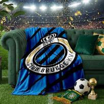 FC Brugge Crest Blanket Lightweight Ideal Bedding Blanket Perfect for Travel, Camping, Living Rooms, Offices, Sofas, Fan Christmas gift 75x90cm