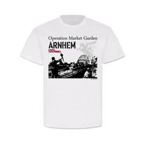 Operacija „Market Garden“ Arnhem tilto mūšis Anglija Lenkija Unisex marškinėliai trumpomis rankovėmis Laisvalaikio medvilniniai O formos iškirpte Individualizuoti produktai XL black