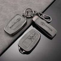 TPU Automobilio Nuotolinio Rakto Dėklas Dangtelis Apvalkalas Raktų Pakabukas Skirtas Toyota Corolla Prius Camry CHR C-HR RAV4 Altis Land Cruiser Prado Rakto Be Mygtuko Raktų Pakabukas black
