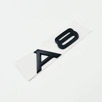 3D ABS Chromo Blizgios Juodos Automobilio Bagažinės Raidės Skaičiai Emblema A1 A3 A4 A5 A6 A7 A8 Automobilio Bagažinės Dangčio Pavadinimo Plokštelė Ženklelis Lipdukas Style36 black