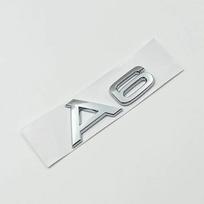 3D ABS Chromo Blizgios Juodos Automobilio Bagažinės Raidės Skaičiai Emblema A1 A3 A4 A5 A6 A7 A8 Automobilio Bagažinės Dangčio Pavadinimo Plokštelė Ženklelis Lipdukas Style36 white