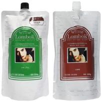 Gain Lombok Henna Treatment Color Cream Hair Dye Part 1 500ml + Part 2 500ml Black 1 pcs gray