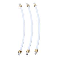 3 vnt. PTFE medžiagos plakiklio žarna, 4 mm išorinis skersmuo, PTFE maistinė žarna, vidiniam techniniam aptarnavimui 150mm