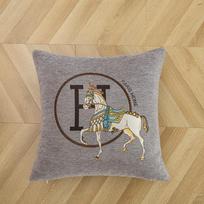 Dvipusėchenilinė prabangi dekoratyvinė pagalvės užvalkalas sofai 45x45 cm Pillowcase gray