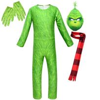 Akį traukiantis Grinčo kostiumas vaikams Puikiai tinka Helovino vakarėliams! Set,140cm green
