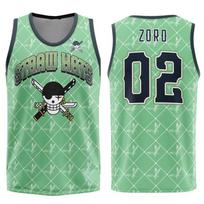 2026 Summer One Piece Zoro Retro Cosplay Vest Men's Oversize 3D Printed Sleeveless T-shirt Family Unisex Children Sports Shirt 6XL white