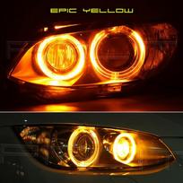 2vnt LED Angel Eyes Marker Automobilinių žibintų lemputės Tinka E39 E53 E60 E61 E63 E64 E65 E66 E87 525i 530i xi 545i M5 geltona
