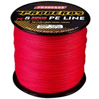 8 pinti 300 m žūklės valas PE pintas ample Power žvejybos valas, skirtas uolų žvejybai ir žvejybai jūroje 2.0/30LB raudona