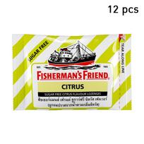 Pastilės Fisherman's Friend, Citrusinių vaisių, Citrusinių vaisių skonio pastilės be cukraus, 25 g. x 6 /12 / 24 vnt 25 g. x 12 pcs