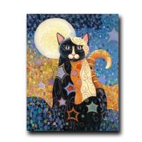Gyvūnas Katė Drobės Tapyba Gustav Klimt Aliejiniai Plakatai ir Spaudiniai Sienos Menas Paveikslai Svetainei Namų Sienų Dekoras Cuadros 60X80cm Unframed