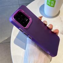 Matte Lazerinis Spalvingas Dėklas Xiaomi 13T Pro / Xiaomi 14 13 Pro 12T 13T 11Lite / Poco X6 F5 F4 F3 / Samsung S24 Ultra S23 S22 S21 Plus Buferio Dangtelis iphone 15plus tamsiai violetine spalva