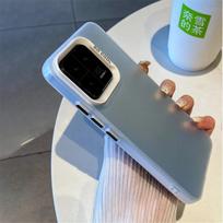Matte Lazerinis Spalvingas Dėklas Xiaomi 13T Pro / Xiaomi 14 13 Pro 12T 13T 11Lite / Poco X6 F5 F4 F3 / Samsung S24 Ultra S23 S22 S21 Plus Buferio Dangtelis iphone 15plus sidabras